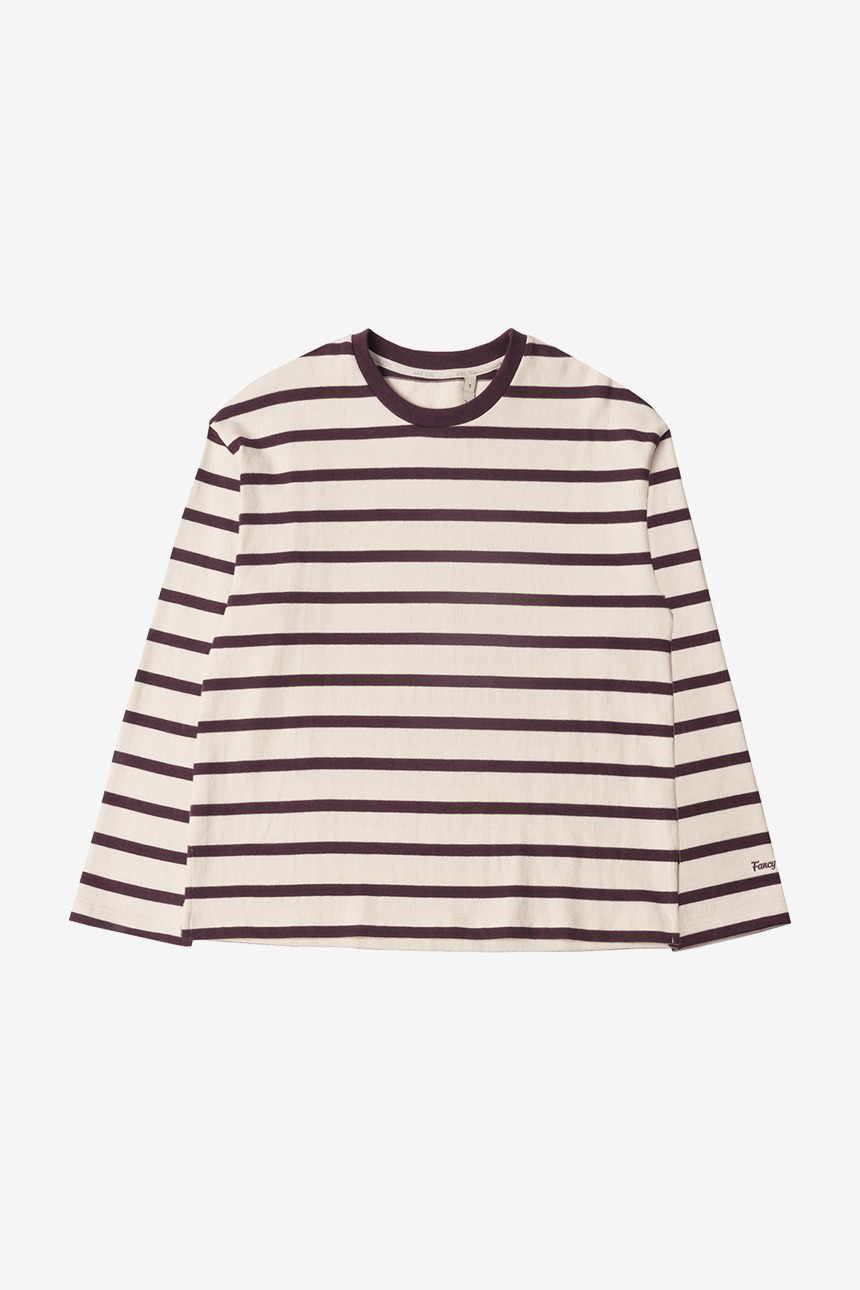 LAMBETH Stripe T-shirt (Wine)